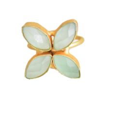 Golden Wings Butterfly Ring