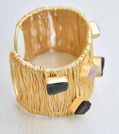 Geometric Goldie Spark Cuff