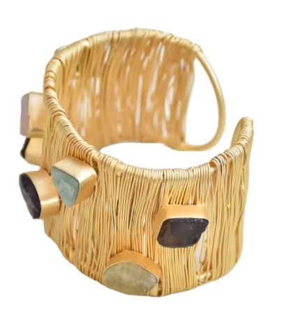 Geometric Goldie Spark Cuff